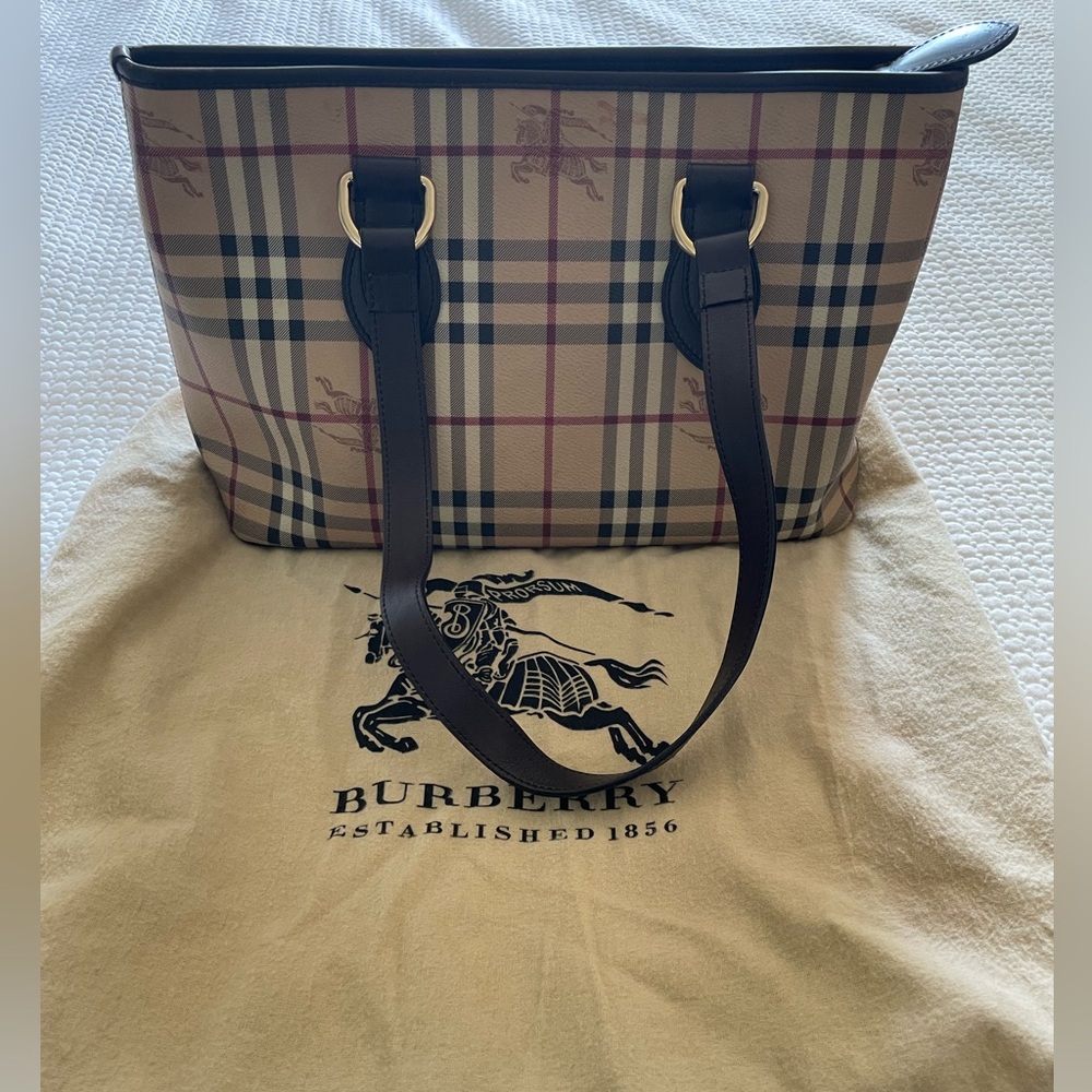 Burberry Haymarket Check Shoulder Bag
